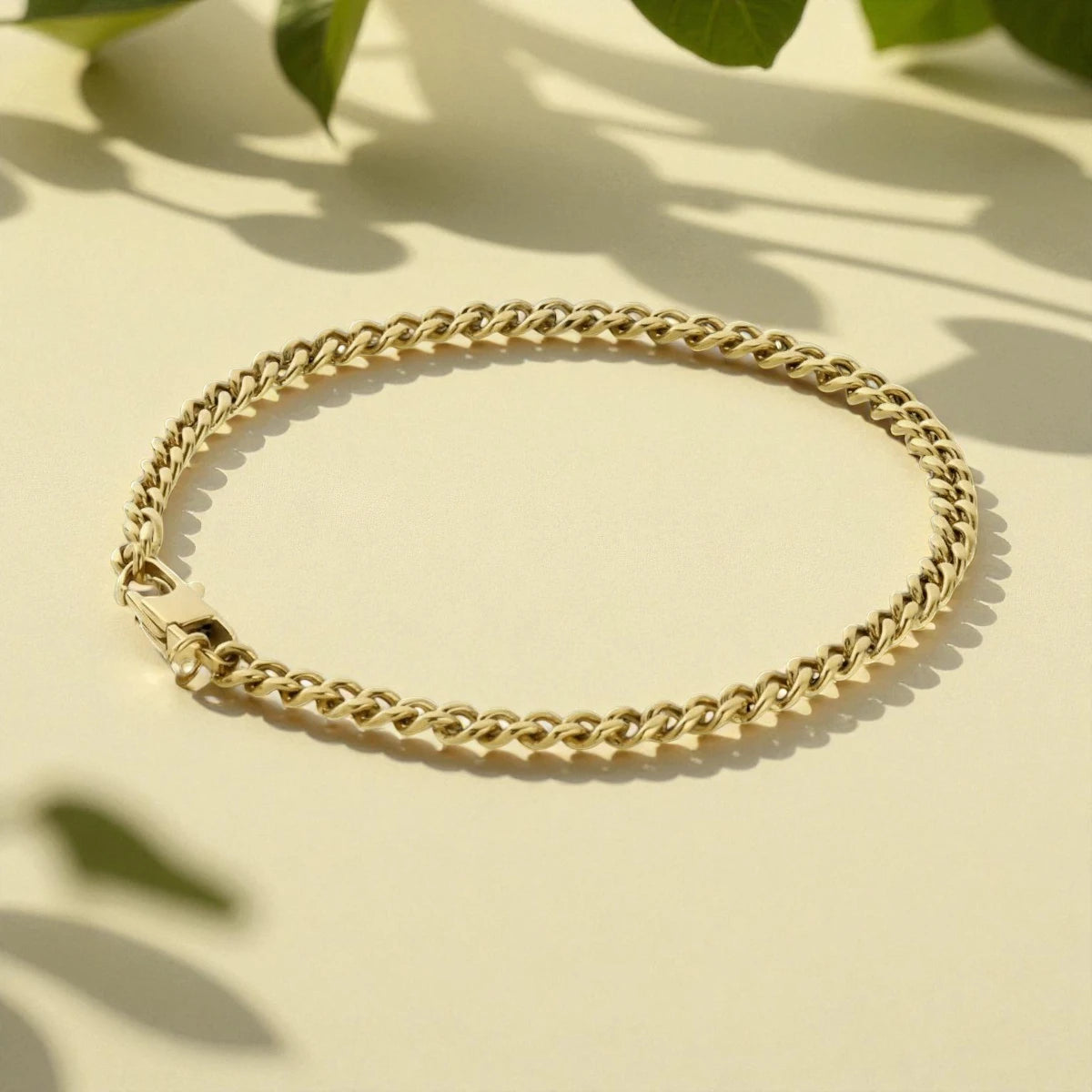 Cuban Bracelet (Gold) 4mm