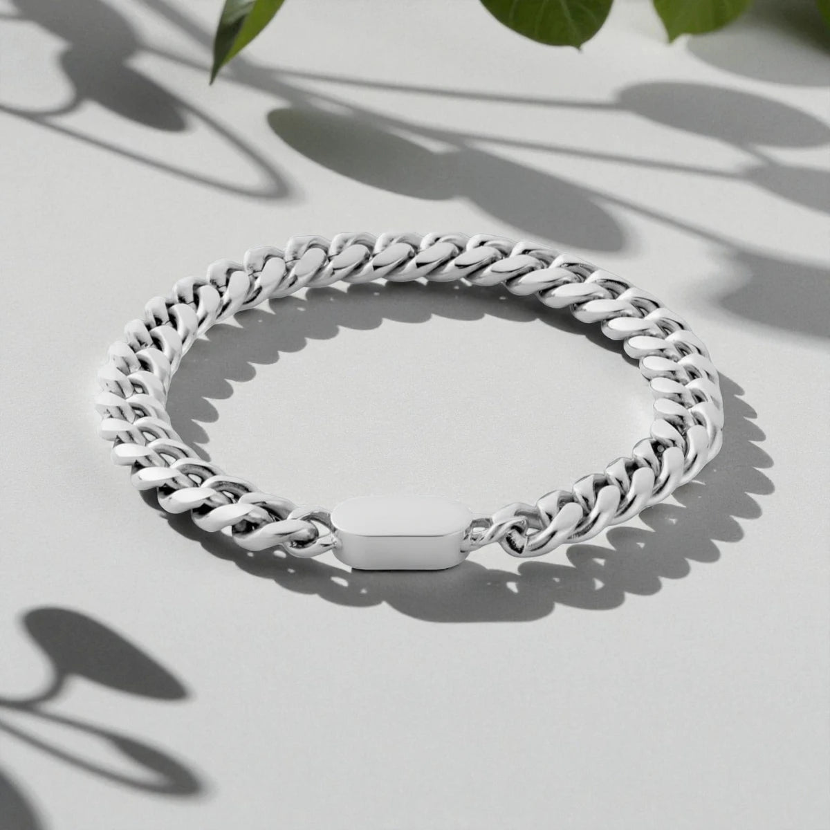Cuban Bracelet (Silver) 8mm
