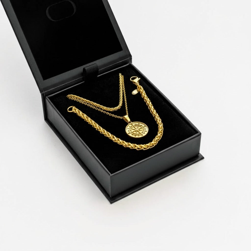 Compass Gift Set (Gold)