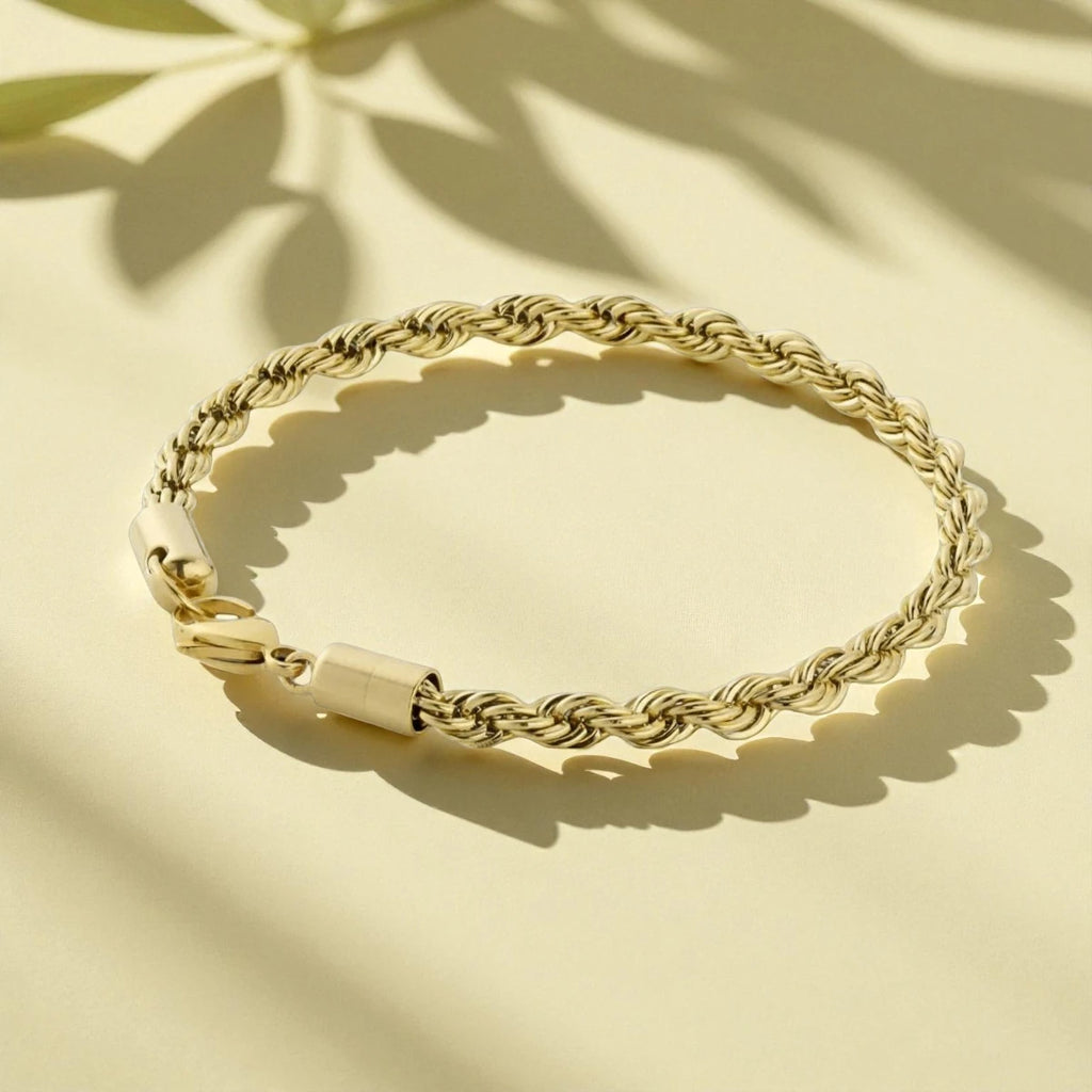 Rope Bracelet (Gold) 5mm
