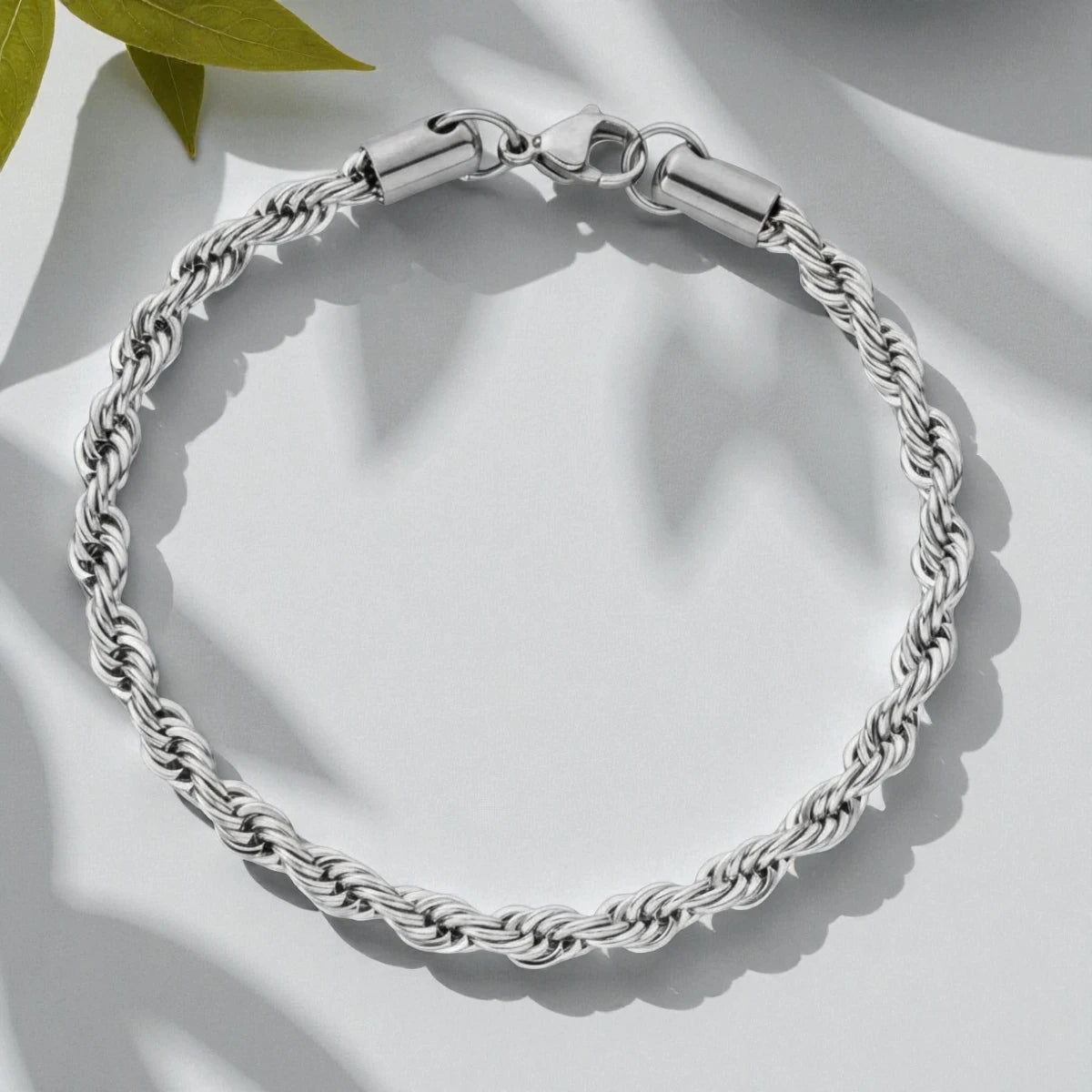 Rope Bracelet (Silver) 5mm